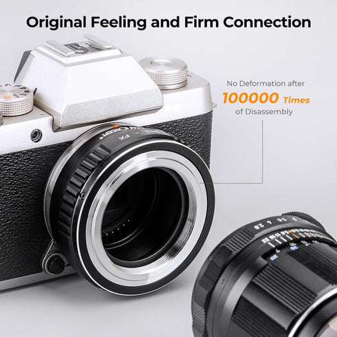 K&F CONCEPT M42 42mm XPro1 X-Pro1 Lens Mount Adapter Ring Screw to Fuji Fujifilm FX Camera