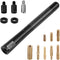 Ywdiml Carbon Fiber Car Short Antenna, 4.7 inch American Flag Vehicle Radio Billet