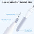 3 1 1 2 3, Headsets in Cleaner Kit for AirPods Pro Multi-Function Cleaning Pen with Soft Brush & Flocking Sponge