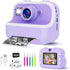 Instant Print Camera for Kids, Christmas Birthday Gifts, Dual Camera 1080P Digital Toys for Ages 4-10 with 32GB Card