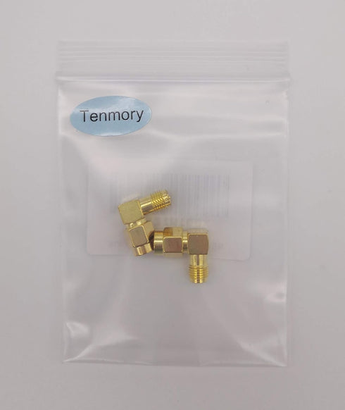 SMA Right Angle RP-SMA Male to RP-SMA Female Connector, 90 Degree Adapter (2 Pcs)