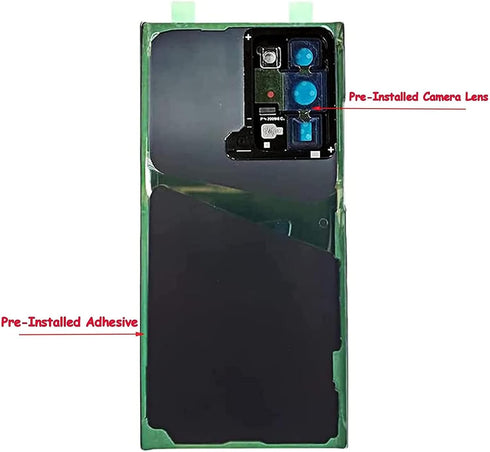 Note 20 Ultra Back Glass Replacement for Samsung Galaxy Note 20 5G N986U, Housing Door Panel Cover with Camera Lens