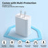 Jiunai USB C Wall Charger for Pixel 8a, 18W Plug-in USB C Charge Block with 3.3ft USB C Cable for Google Pixel