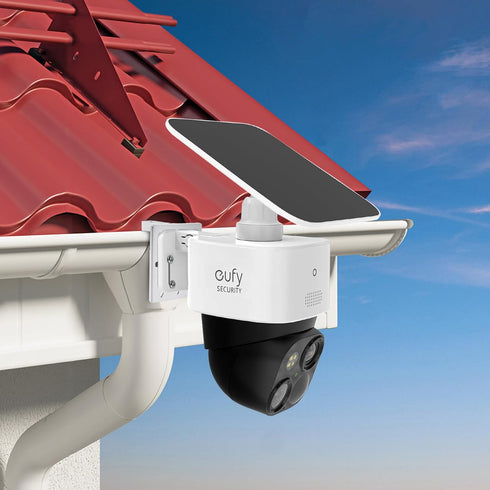 Gutter Mount for eufy Security Solocam S340 Solar Security Camera (White)