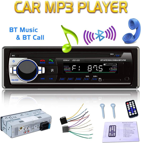 Eaglerich 12V Car Stereo FM Radio MP3 Audio Player Built in Bluetooth Phone