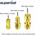 Superbat RF Coaxial SMA Male to SMA Female Bulkhead RG174 6.56ft Cable + 3pcs RF Coax SMA Adapter Kit for SDR Equipment