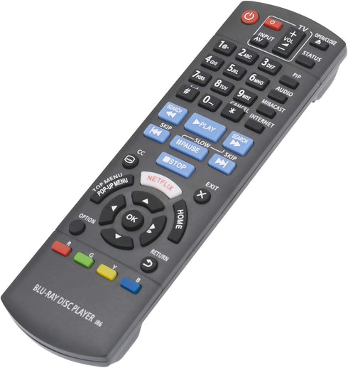 AIDITIYMI N2QAYB001023 New Replacement Remote for Panasonic Blu ray Player Models DMP-BDT27, DMP-BD903, and More