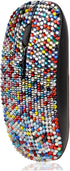Luxury Bling Rechargeable Wireless Mouse with Austrian Crystal Rhinestone, Flat Slim Mouse for Laptop PC, Colorful Gift