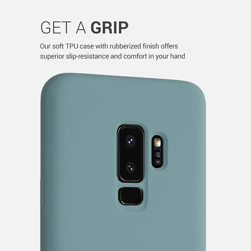 kwmobile TPU Silicone Case for Samsung Galaxy S9 Plus, Soft Finish Phone Cover in Arctic Night