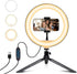 RYUNVOVO Selfie Ring Light 12" with Tripod Stand and Phone Holder, LED Ring