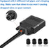 DB15 Solderless Male RS232 D-SUB Serial Adapters, 15 Pin Port Terminal Solderfree Breakout Board Connector with Case