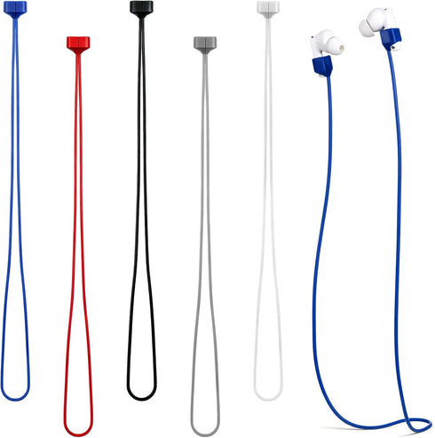 YBEATY 5 Pcs Magnetic Anti-Lost Straps Wireless Earbud Lanyards Soft Silicone Neck Rope