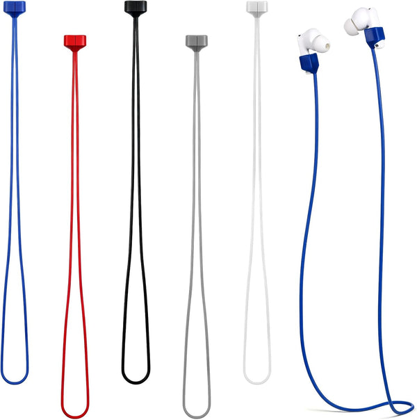 YBEATY 5 Pcs Magnetic Anti-Lost Straps Wireless Earbud Lanyards Soft Silicone Neck Rope