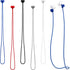 YBEATY 5 Pcs Magnetic Anti-Lost Straps Wireless Earbud Lanyards Soft Silicone Neck Rope