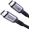 Short USB C to USB C Cable (1.5ft, 2 Packs) - 10Gbps, 100W, 4K Video, Fast Charging for Samsung Galaxy T5, MacBook,