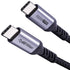 Short USB C to USB C Cable (1.5ft, 2 Packs) - 10Gbps, 100W, 4K Video, Fast Charging for Samsung Galaxy T5, MacBook,