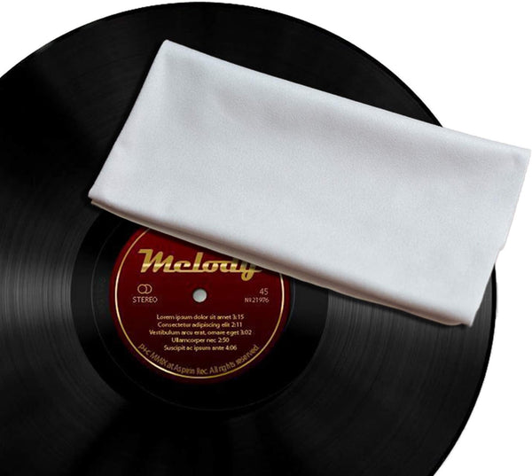 Lucausd Record Cleaning Cloth, 15''x15'' Big Size 5 Pack Anti-Static Microfiber Lint Free