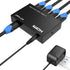 MT-ViKI 1x4 HDMI Splitter, 4 Ports with AC Adapter, 4Kx2K@30Hz 3D Full HD Distributor for PS4, Fire Stick, HDTV