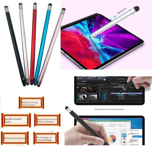 Stylus Pens for Touch Screens, 5 Pack, 10 Replaceable Tips High Precision Capacitive Stylus for iPad, iPhone, Android