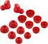 Beats Studio Buds Replacement Silicone Earbud Tips, 6 Pairs S/M/L, Red - Fits in Case, Perfect for Comfort and Sound.