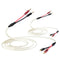 UCINNOVATE White Speaker Wire with Banana Plugs, 2 Pack 1.5m / 4.9FT OFC HiFi Audio Cables