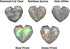 Generic Crystal Heart Phone Grip Stand (Adhesive), Iridescent Prism Expanding Phone Holder & Kickstand, Faceted Clear