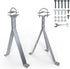 12" 2 Heavy-Duty Antenna Mount Bracket, Adjustable Antenna Mast Mount, Waterproof Wall Mount Pair for TV Antenna Mast
