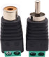 11 Pair RCA Plugs Cable Audio Adapter Screws, Phono RCA Male Female Plug to AV Screw Terminal Connector
