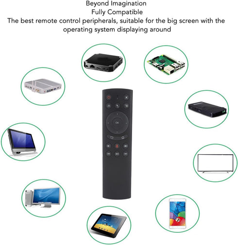 Replacement Remote for G10S TV Box PC Projector, 2.4G Wireless Voice Sensing Remote Mouse with USB Receiver