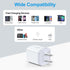 USB Charger Block, 5V 1A Wall Charger, 2 Pack USB Power Brick for iPhone 15/14/13/12/11/XR/XS/8 Plus/SE