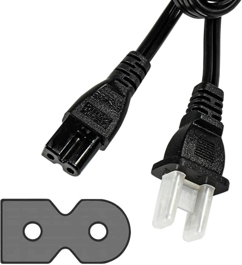 HQRP 6ft AC Power Cord Long Compatible with Pioneer DVD DVR Player Mains Cable, Black