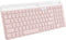 Logitech K585 Multi-Device Slim Wireless Keyboard with Built-in Cradle for Laptop, Tablet, Smartphone, Rose
