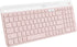Logitech K585 Multi-Device Slim Wireless Keyboard with Built-in Cradle for Laptop, Tablet, Smartphone, Rose
