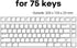 Hyekit Premium Acrylic Keyboard Clear Cover Protector, Anti-Cat Dust Cove for 75% Mechanical Keyboard