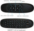 Universal TV Remote Air Mouse, 2.4GHz Mini Wireless Fly Mouse Keyboard with USB Receiver, Intelligent Anti Shake