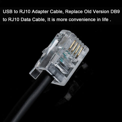 Meade 505 Telescope PC Control Cable CP2102 RS232 RJ10 Serial Adapter for Autostar Audiostar, 9.8 feet