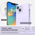 SURPHY iPhone 14 Case with Screen Protector (Camera Protection + Soft Microfiber Lining) Liquid Silicone Phone Case 6.1