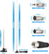 Kaunosta 10ft FM Antenna for Stereo Receiver Indoor, Telescopic FM Radio Antenna Heavy-Duty Magnetic Base with Cable