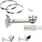 WiTi Stainless Steel Corner and Pole Mount Bracket for Surveillance Camera, Extension Arm Holder for CCTV