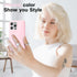 iPhone 15 Pro Max Case, Pink Silicone Glossy Soft Rubber Gel Protective Cover for Women Girl, Slim Shockproof