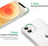 JJGoo iPhone 12 Mini Case, Soft Transparent Shockproof Protective Slim Thin Bumper Phone Cover, Clear