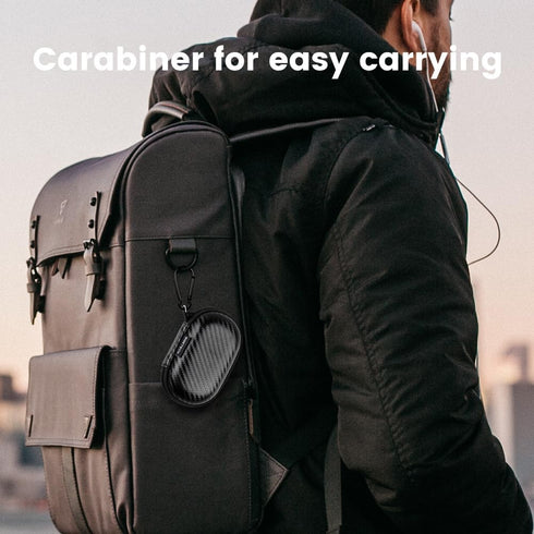 Earbud Case Holder, Wired Headphone Storage Pouch, Hard EVA Small Zipper Bag for Wireless Earbuds and Headphones