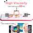Cat Phone Ring Holder, EI Sonador Clear Cell Phone Stand, Transparent Finger Grip (2 Silver Cat)
