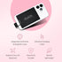 Clutch Pro Portable Charger for iPhone 14 or Older, Magnetic Battery, TSA Approved Travel Charger, Built-in Cable, Black