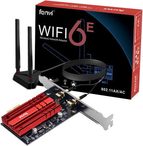 WiFi 6E AX210 PCIe WiFi Card for Gaming PC, Tri-Band Wireless Adapter for Desktop, Bluetooth 5.3
