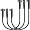 100W USB C to USB C Cable 1ft 3 Pack - 90 Degree Right Angle, Nylon Braided, Fast Charging for MacBook Pro, iPad Pro,