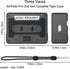 Cassette Tape Case Cover for AirPods Pro 2nd Generation, Shock Resistant, Washable, with Cleaning Kit & Lanyard