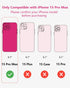 iPhone 15 Pro Max Case with Camellia Blossom Floral Design, Cute Clear Flower Cover for Women, Slim Shockproof Bumper
