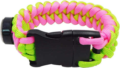 USB Flash Drives Sport Bracelet for Travel Companion, Outdoor Sports Lovers (8GB Pink-Yellow)