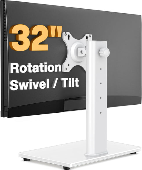 TAVR Furniture Single Monitor Stand VESA Mount for 13-32 Inch Screens, Free-Standing